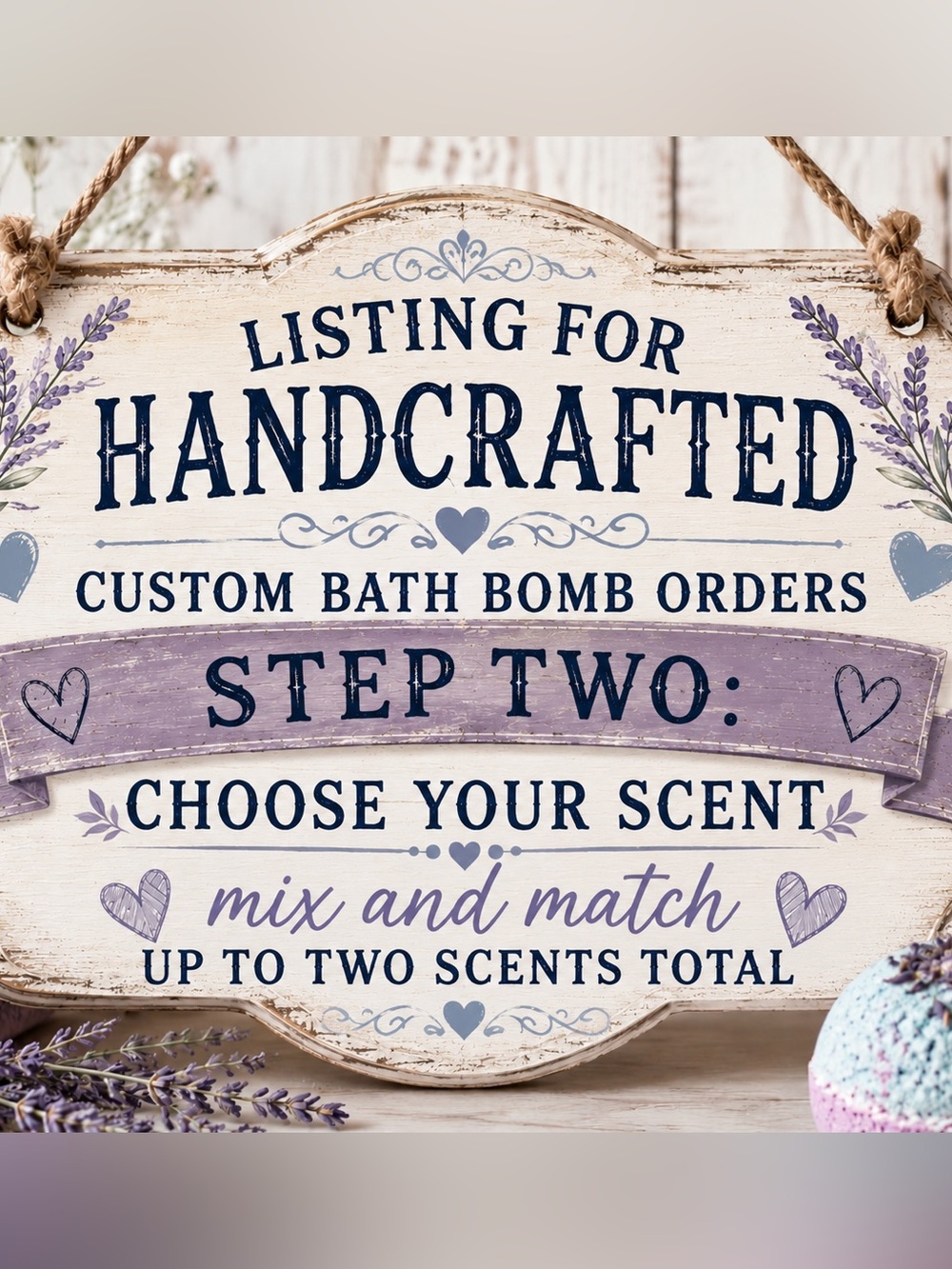 Hand crafted Customizable hand crafted bath bombs